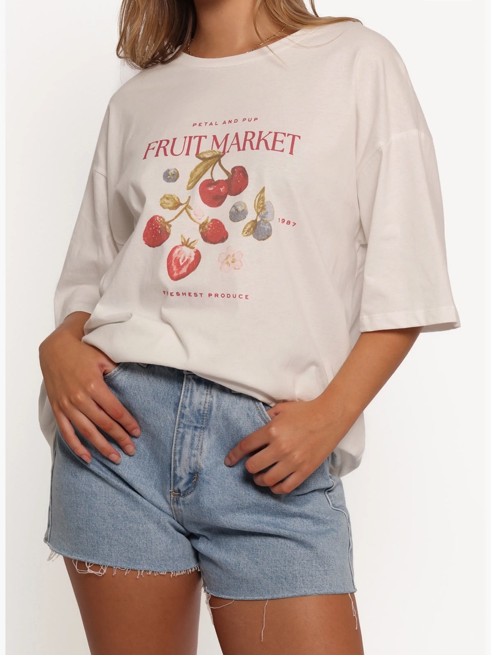 Petal & Pup Fruit Market Graphic Tee